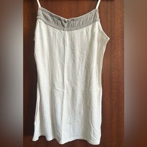 Anthropologie - Gray and White Sleeveless Dress